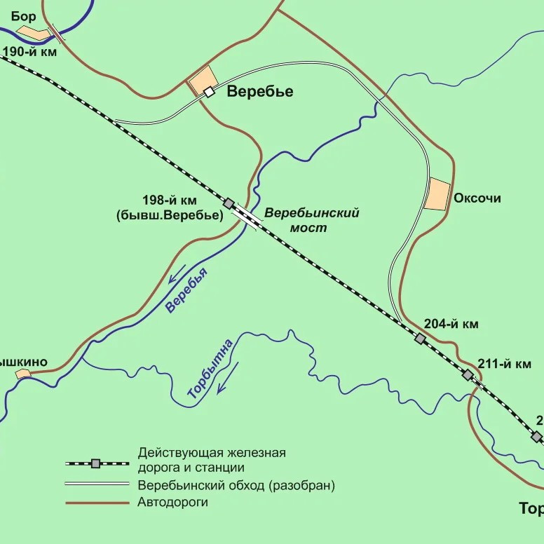 Почему прямая железная дорога между Москвой и Санкт-Петербургом имела в одном месте изгиб?