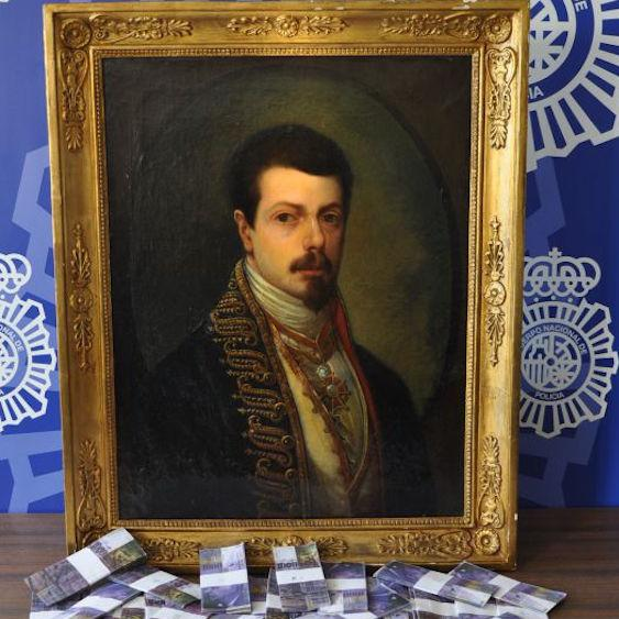 Кто и когда за продажу поддельной картины получил крупную сумму поддельных денег?